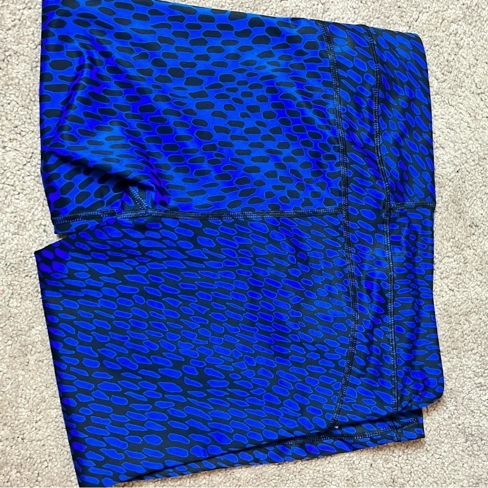 Under Armour Blue Athletic Capri Leggings Small - Picture 3 of 5